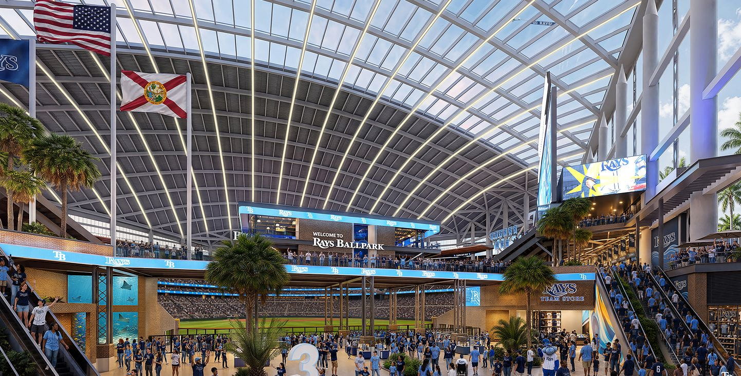 New Interior Renderings Offer First Look at the Rays’ $2.3 Billion Stadium Planned for Tampa