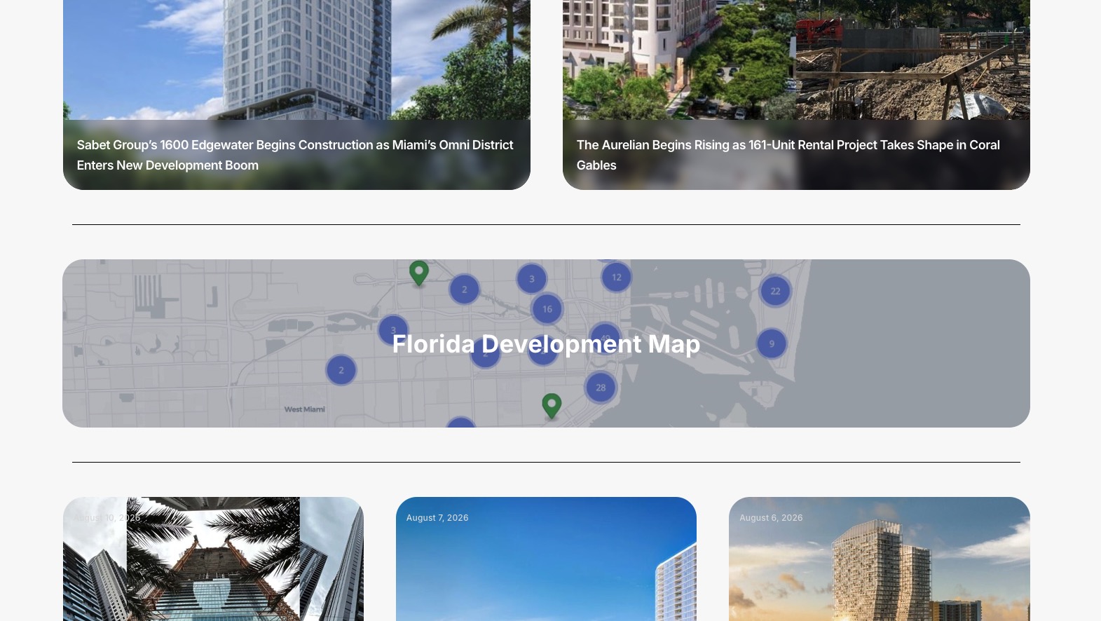 Floridian Development Launches Comprehensive Interactive Map Tracking Nearly 600 Developments Statewide