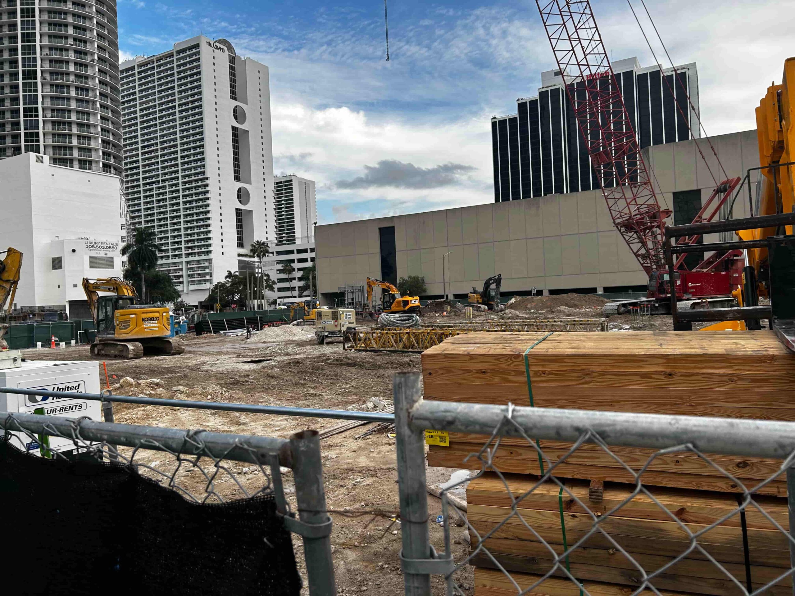 Edge House, Biscayne 18, and 1775 Biscayne Advance Through Foundation Work, Bringing 2,330 Units