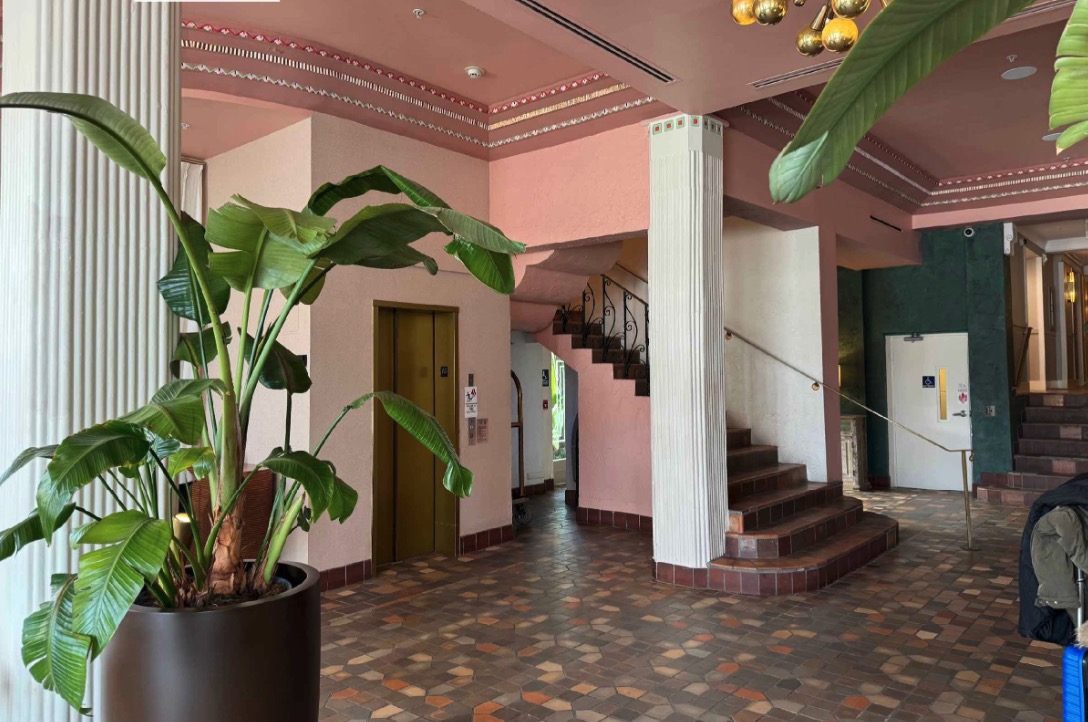 Inside the original lobby of The Savoy, another view.