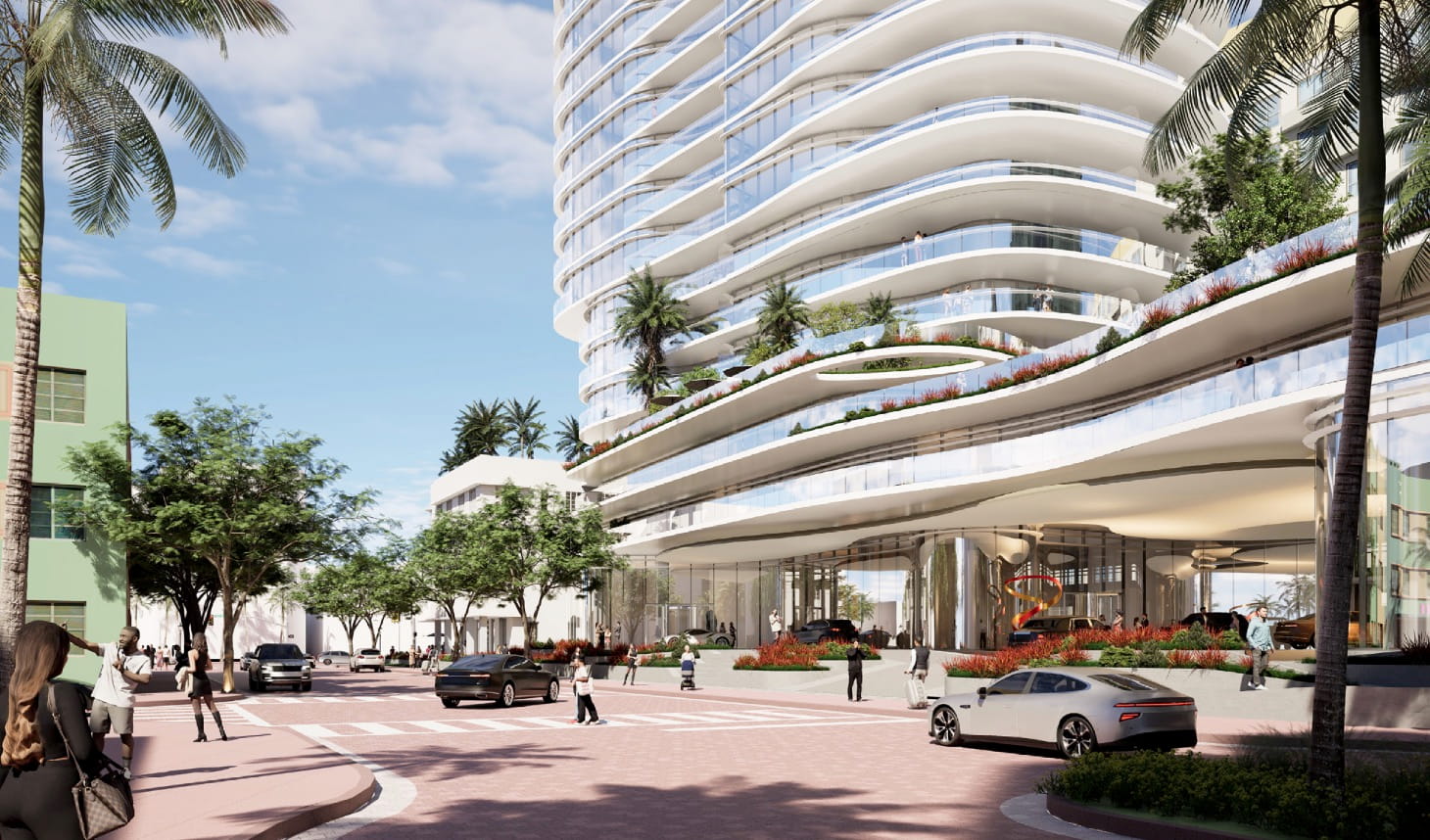 Developers Plan 25-Story Live Tower at 1501 Collins Avenue, While Sparing the Historic Bancroft Hotel
