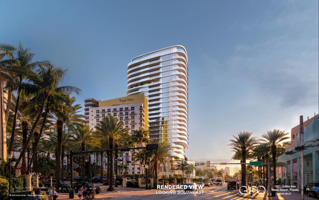 Developers Plan 25-Story Live Tower at 1501 Collins Avenue, While Sparing the Historic Bancroft Hotel