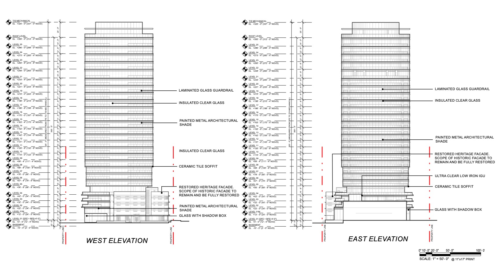 Elevations of the development. Click to expand.