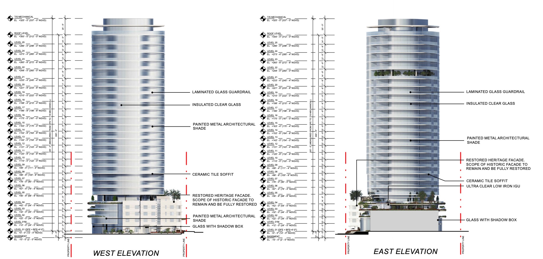 Elevations of the development. Click to expand.