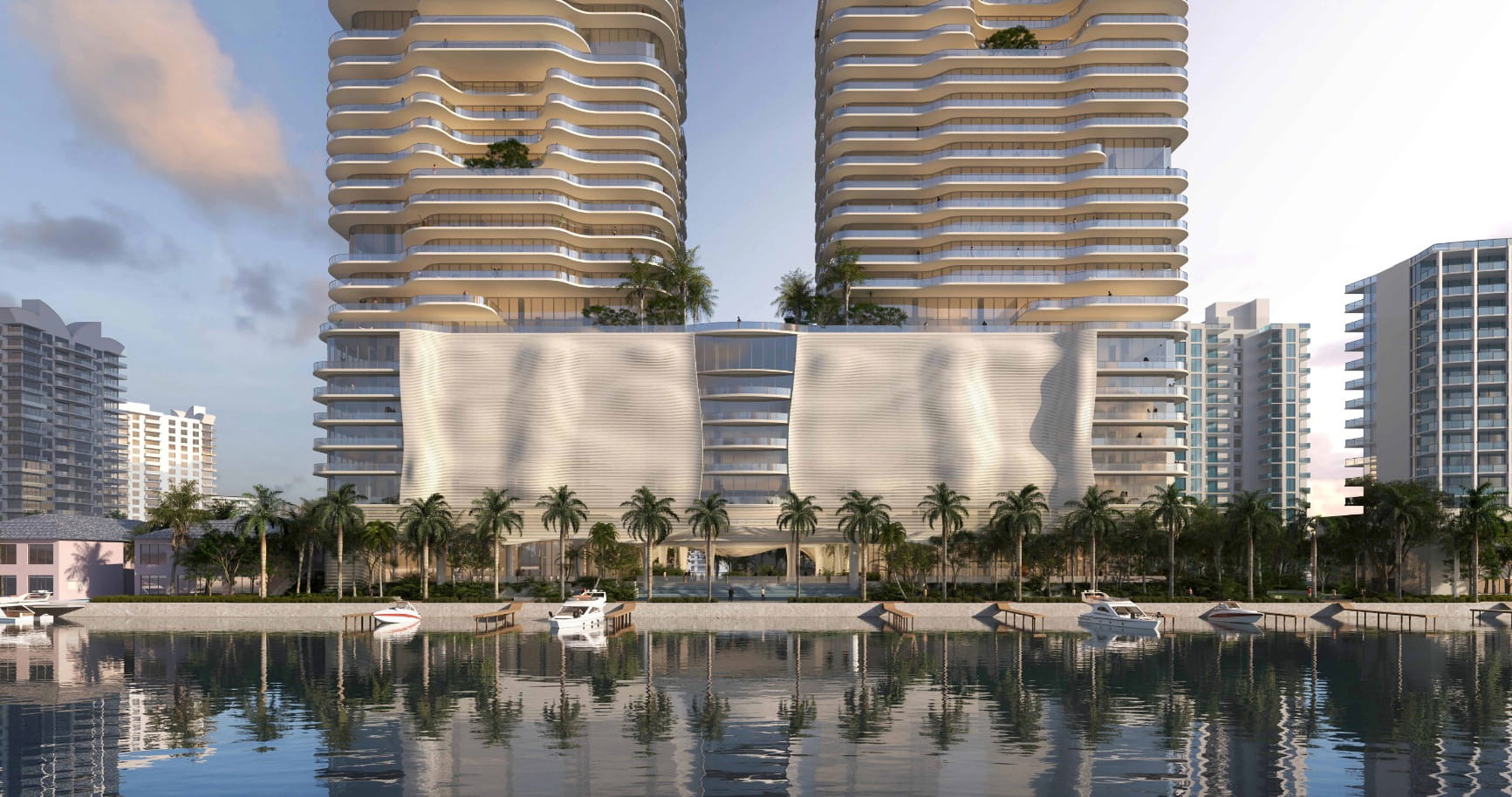 The tower would feature an island walk, featured in the foreground of the rendering.