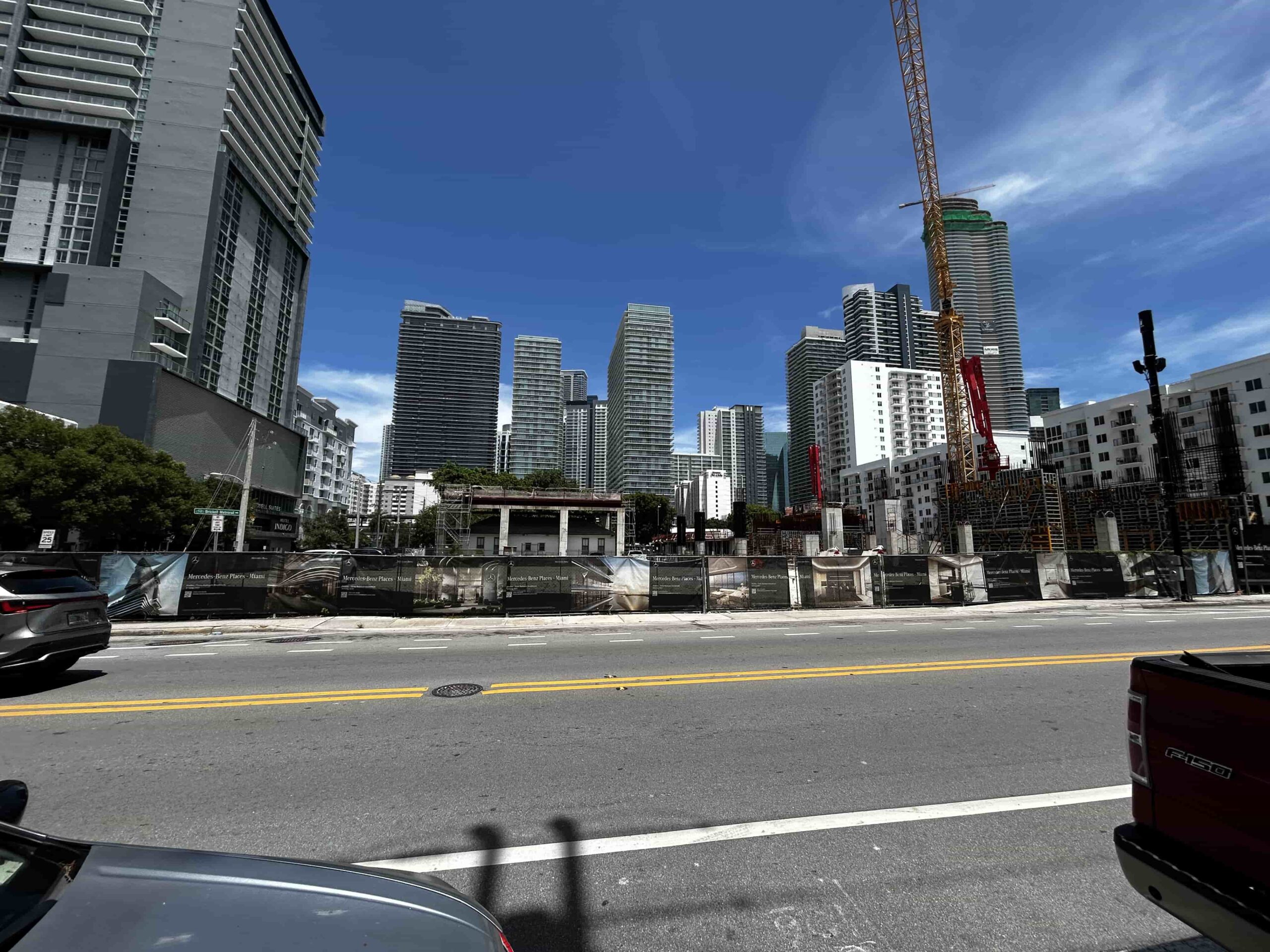 Photos of the stalled construction site by Floridian Development.