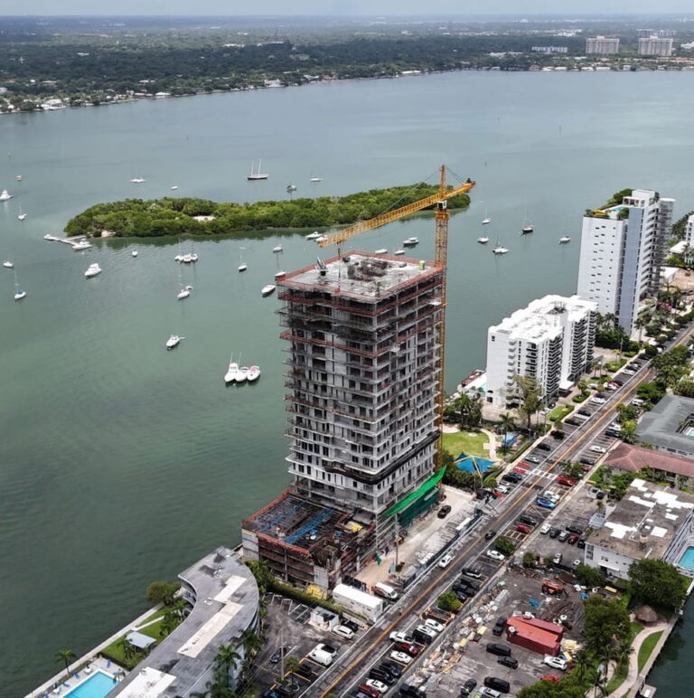Tula Residences Tops Out at 7918 West Drive in North Bay Village
