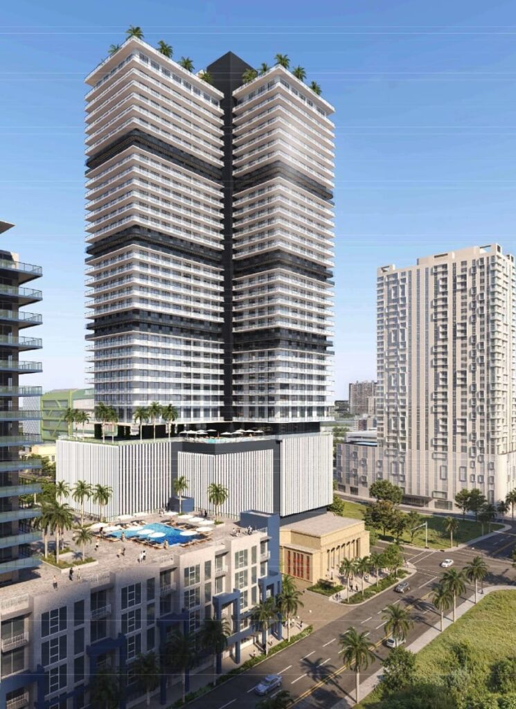 Developer Revives Plans for Tower Atop a Historic Edgewater Church at 1836 Biscayne Boulevard